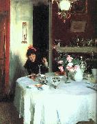 John Singer Sargent The Breakfast Table Sweden oil painting reproduction